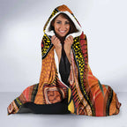 Indigenous Emu Australia Hooded Blanket Australian Bottlebrushes Aboriginal Art Proud