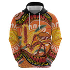 Indigenous Emu Australia Hoodie Australian Bottlebrushes Aboriginal Art Proud