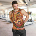 Indigenous Emu Australia Men Tank Top Australian Bottlebrushes Aboriginal Art Proud