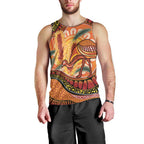 Indigenous Emu Australia Men Tank Top Australian Bottlebrushes Aboriginal Art Proud