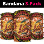 Indigenous Emu Australia Neck Gaiter Australian Bottlebrushes Aboriginal Art Proud