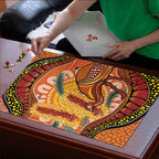 Indigenous Emu Australia Puzzle Australian Bottlebrushes Aboriginal Art Proud