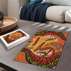 Indigenous Emu Australia Puzzle Australian Bottlebrushes Aboriginal Art Proud