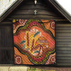 Indigenous Emu Australia Quilt Australian Bottlebrushes Aboriginal Art Proud