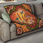 Indigenous Emu Australia Quilt Australian Bottlebrushes Aboriginal Art Proud