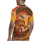 Indigenous Emu Australia Rugby Jersey Australian Bottlebrushes Aboriginal Art Proud