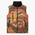 Indigenous Emu Australia Sleeveless Puffer Jacket Australian Bottlebrushes Aboriginal Art Proud