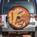 Indigenous Emu Australia Spare Tire Cover Australian Bottlebrushes Aboriginal Art Proud
