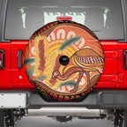 Indigenous Emu Australia Spare Tire Cover Australian Bottlebrushes Aboriginal Art Proud