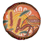 Indigenous Emu Australia Spare Tire Cover Australian Bottlebrushes Aboriginal Art Proud