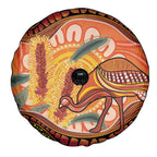 Indigenous Emu Australia Spare Tire Cover Australian Bottlebrushes Aboriginal Art Proud
