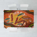 Indigenous Emu Australia Tablecloth Australian Bottlebrushes Aboriginal Art Proud
