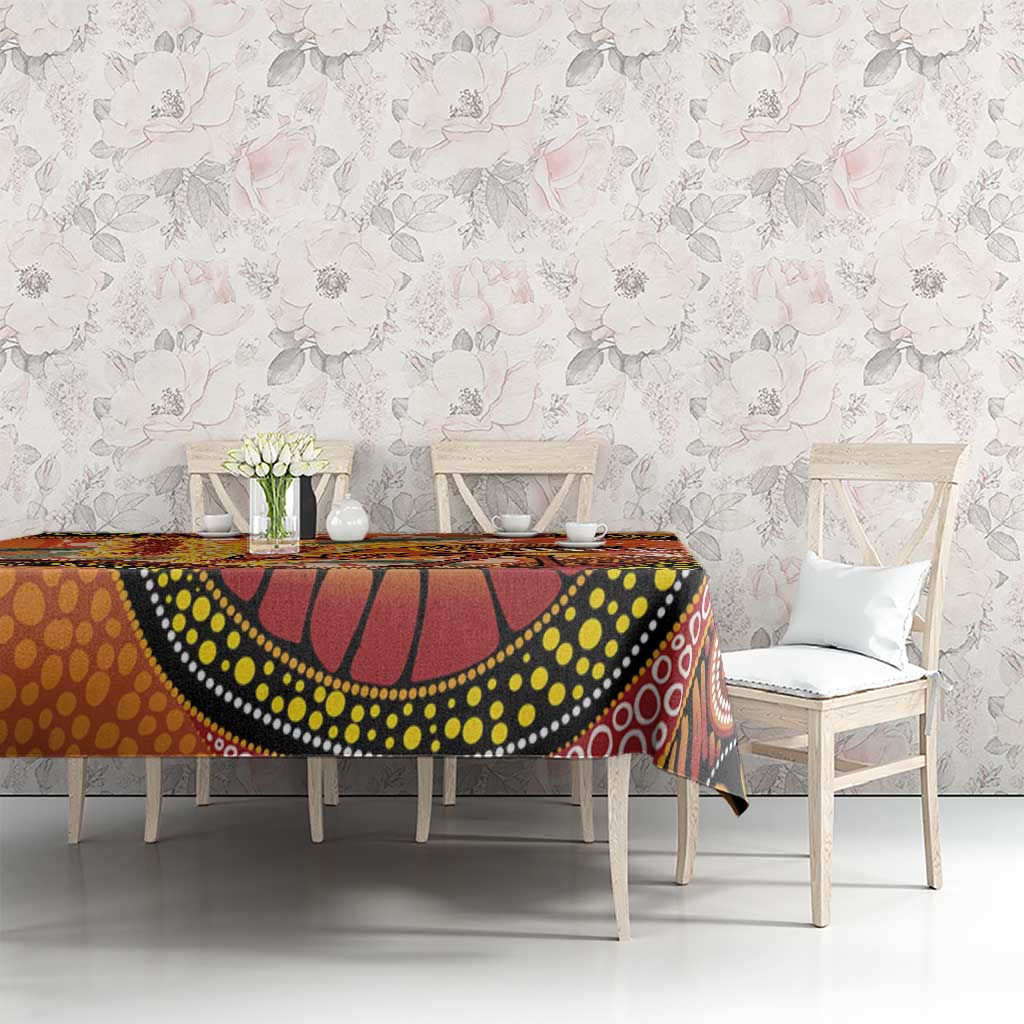 Indigenous Emu Australia Tablecloth Australian Bottlebrushes Aboriginal Art Proud