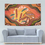 Indigenous Emu Australia Tapestry Australian Bottlebrushes Aboriginal Art Proud