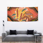 Indigenous Emu Australia Tapestry Australian Bottlebrushes Aboriginal Art Proud
