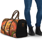 Indigenous Emu Australia Travel Bag Australian Bottlebrushes Aboriginal Art Proud
