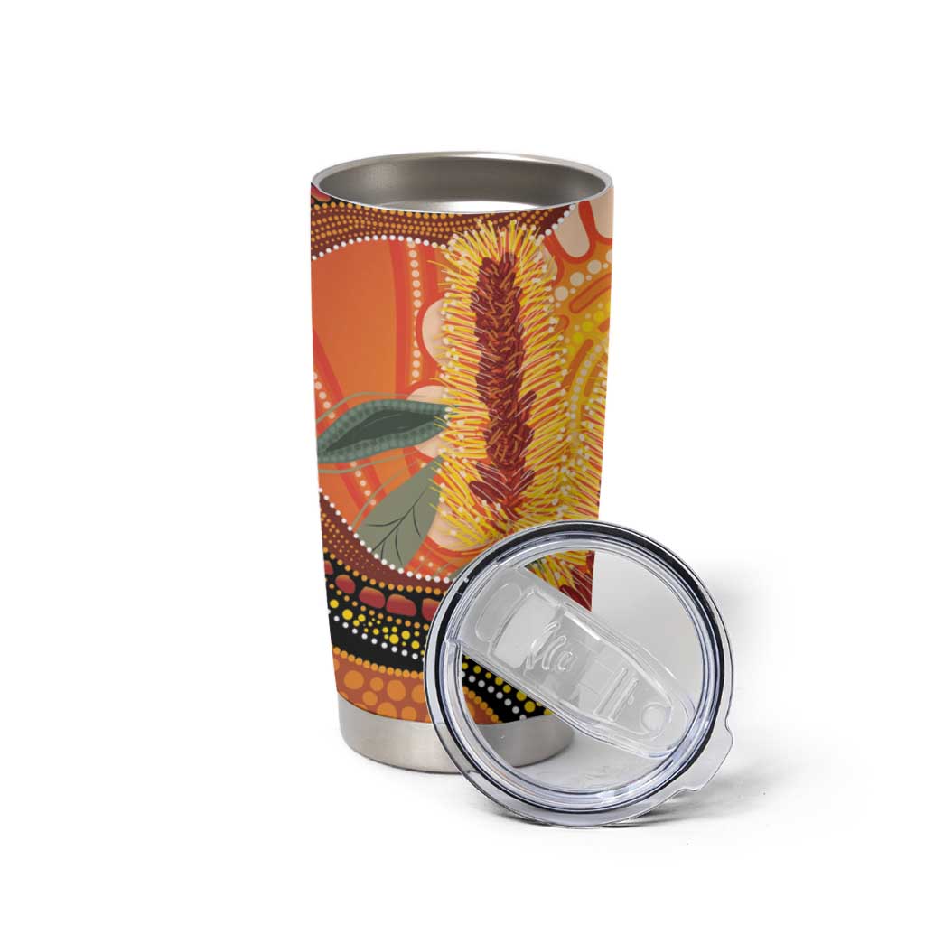 Indigenous Emu Australia Tumbler Cup Australian Bottlebrushes Aboriginal Art Proud