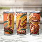 Indigenous Emu Australia Tumbler Cup Australian Bottlebrushes Aboriginal Art Proud