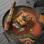 Indigenous Emu Australia Wrapping Paper Australian Bottlebrushes Aboriginal Art Proud
