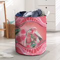 Indigenous Pink Galah Australia Laundry Basket Australian Hakea Aboriginal Art Proud