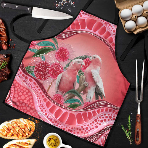 Indigenous Pink Galah Australia Apron Australian Hakea Aboriginal Art Proud