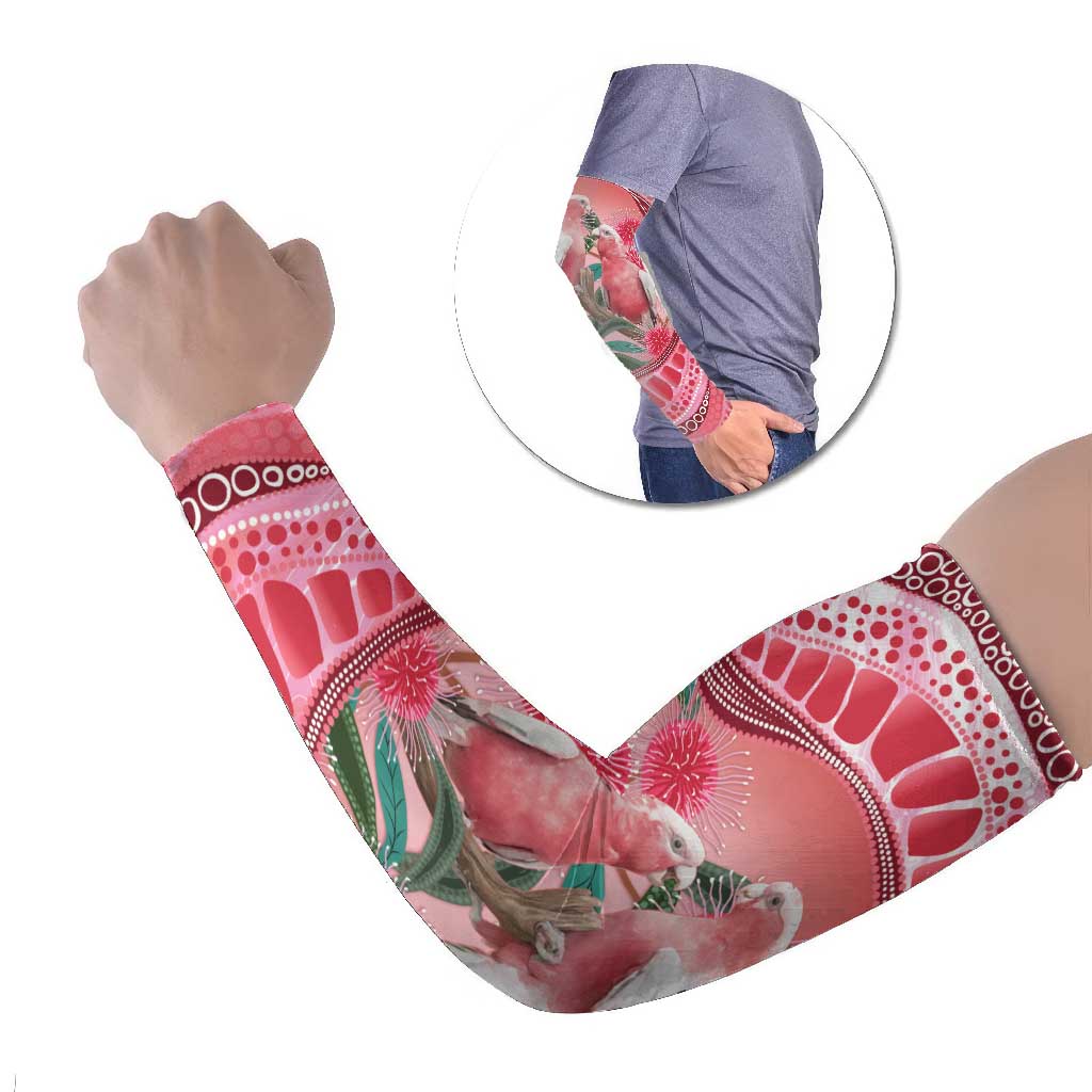 Indigenous Pink Galah Australia Arm Sleeves Australian Hakea Aboriginal Art Proud