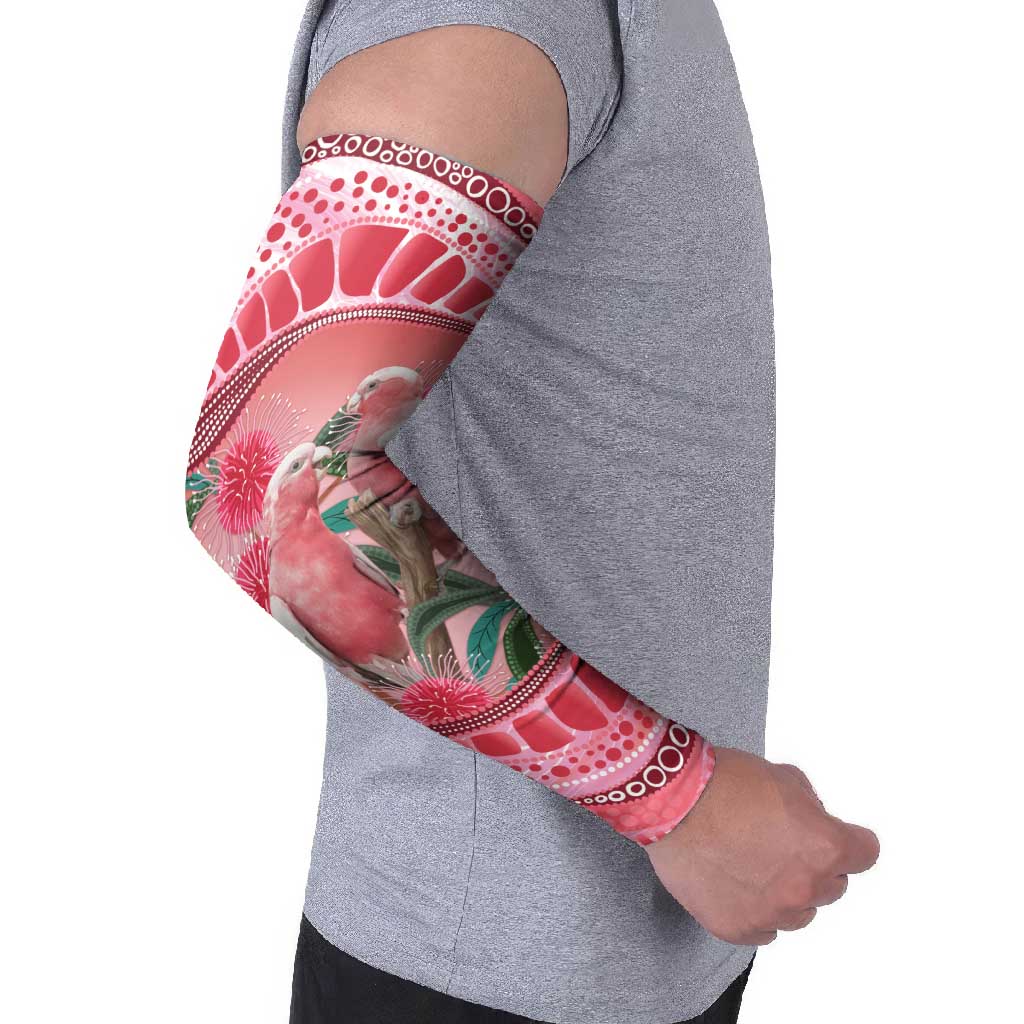 Indigenous Pink Galah Australia Arm Sleeves Australian Hakea Aboriginal Art Proud