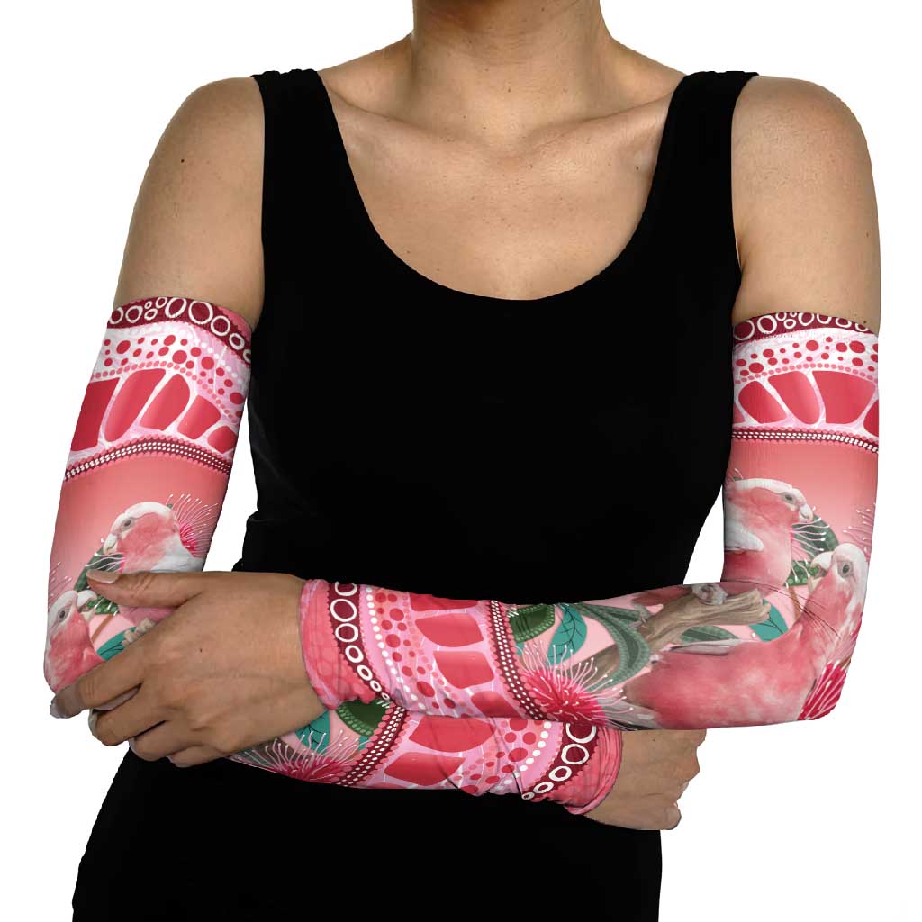 Indigenous Pink Galah Australia Arm Sleeves Australian Hakea Aboriginal Art Proud