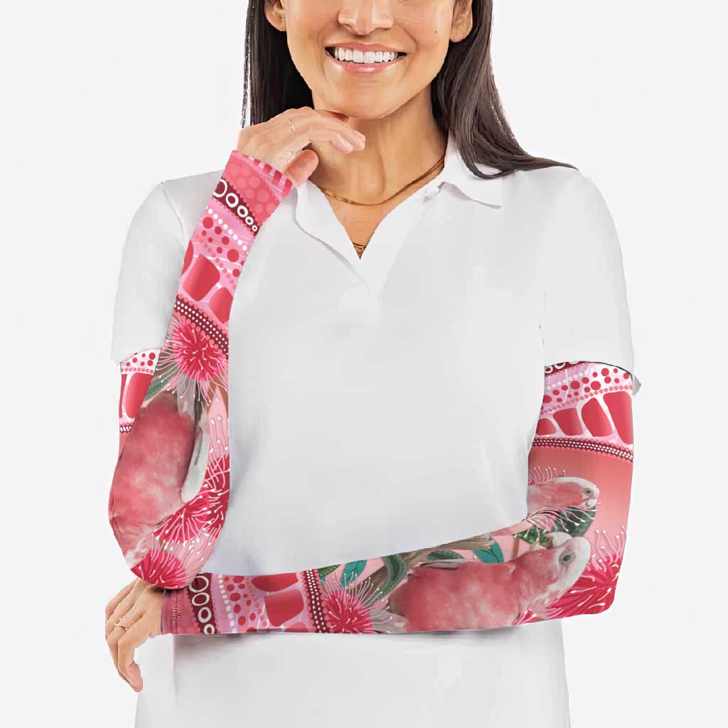 Indigenous Pink Galah Australia Arm Sleeves Australian Hakea Aboriginal Art Proud