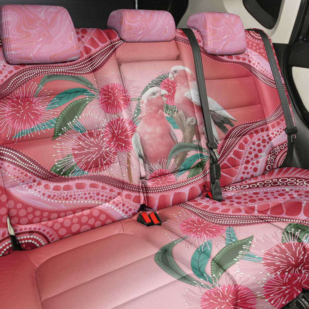 Indigenous Pink Galah Australia Back Car Seat Cover Australian Hakea Aboriginal Art Proud