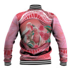 Indigenous Pink Galah Australia Baseball Jacket Australian Hakea Aboriginal Art Proud