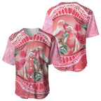 Indigenous Pink Galah Australia Baseball Jersey Australian Hakea Aboriginal Art Proud