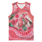 Indigenous Pink Galah Australia Basketball Jersey Australian Hakea Aboriginal Art Proud