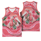 Indigenous Pink Galah Australia Basketball Jersey Australian Hakea Aboriginal Art Proud