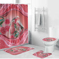 Indigenous Pink Galah Australia Bathroom Set Australian Hakea Aboriginal Art Proud
