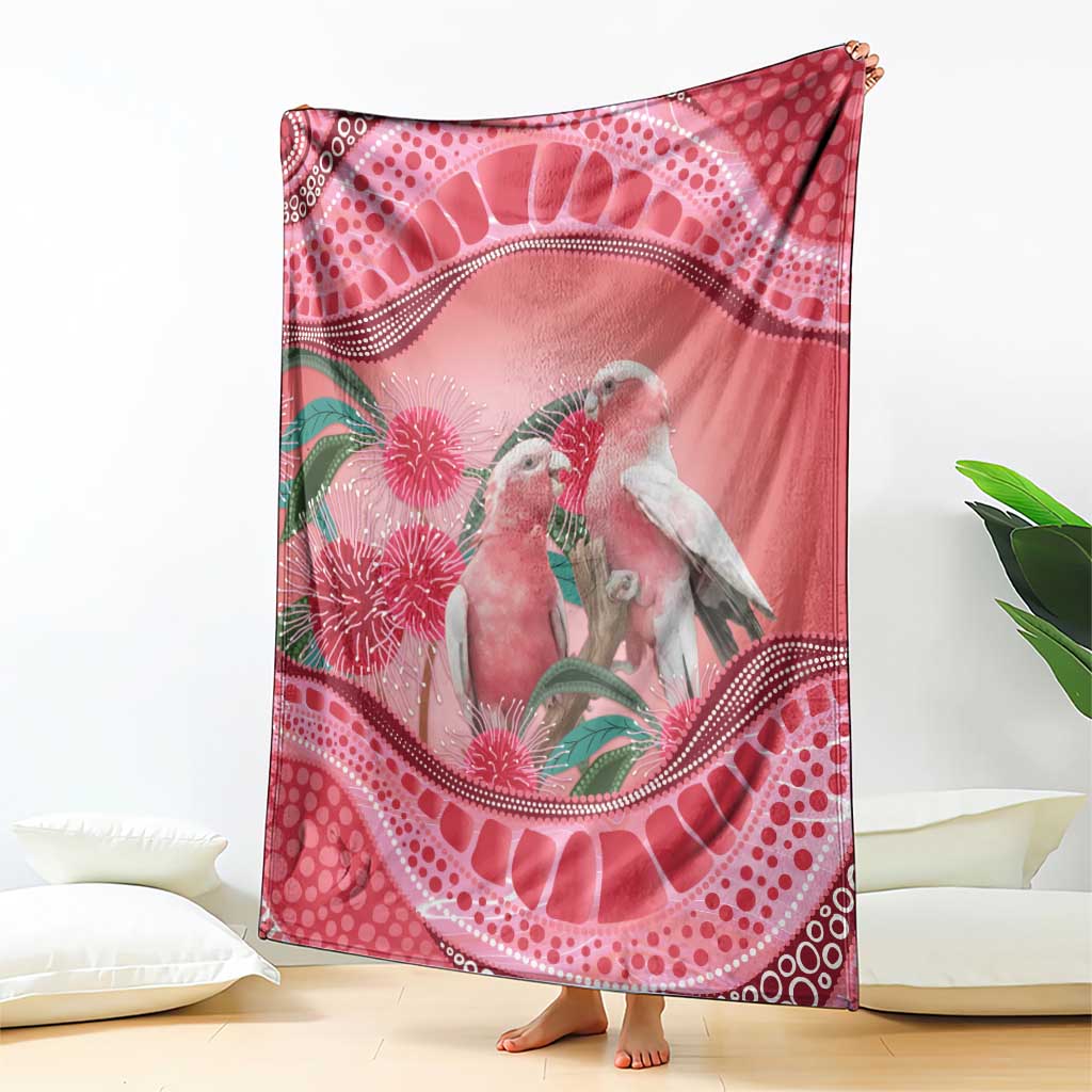Indigenous Pink Galah Australia Blanket Australian Hakea Aboriginal Art Proud