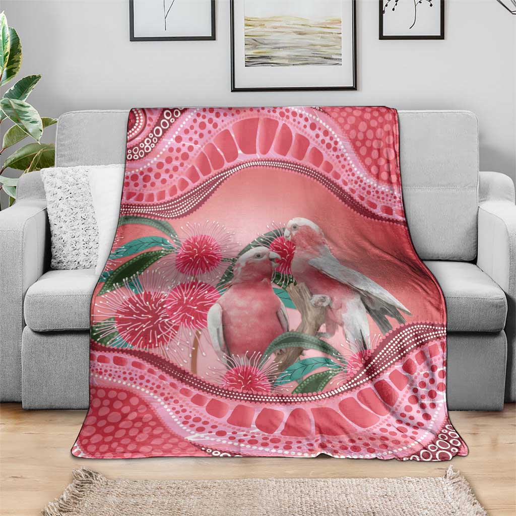 Indigenous Pink Galah Australia Blanket Australian Hakea Aboriginal Art Proud