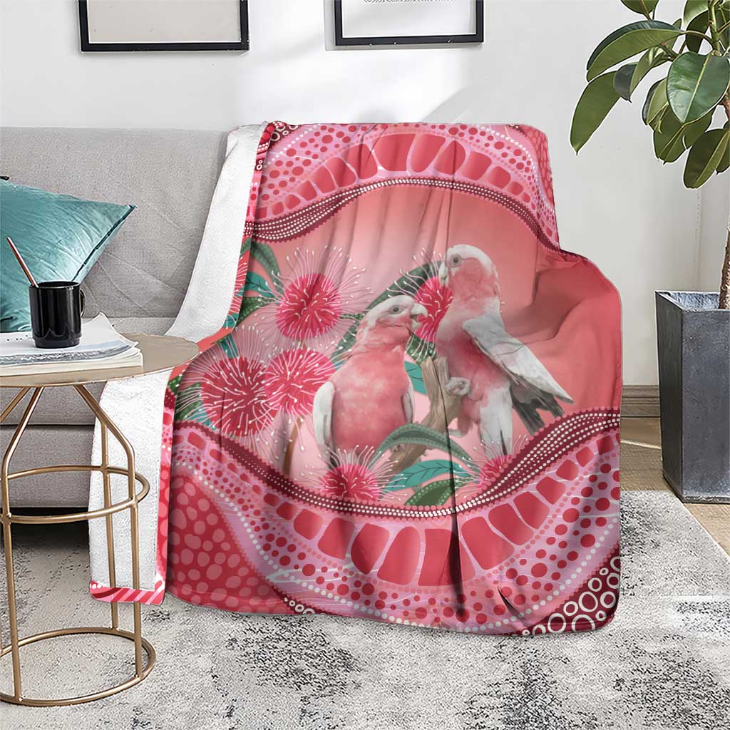 Indigenous Pink Galah Australia Blanket Australian Hakea Aboriginal Art Proud