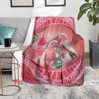 Indigenous Pink Galah Australia Blanket Australian Hakea Aboriginal Art Proud