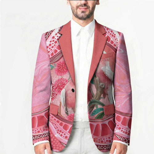 Indigenous Pink Galah Australia Blazer Australian Hakea Aboriginal Art Proud