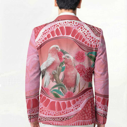 Indigenous Pink Galah Australia Blazer Australian Hakea Aboriginal Art Proud