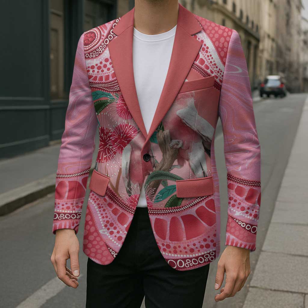 Indigenous Pink Galah Australia Blazer Australian Hakea Aboriginal Art Proud