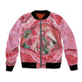 Indigenous Pink Galah Australia Bomber Jacket Australian Hakea Aboriginal Art Proud