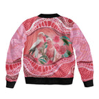 Indigenous Pink Galah Australia Bomber Jacket Australian Hakea Aboriginal Art Proud
