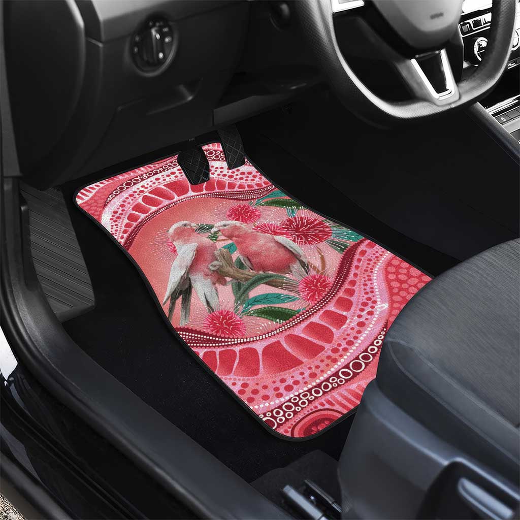 Indigenous Pink Galah Australia Car Mats Australian Hakea Aboriginal Art Proud
