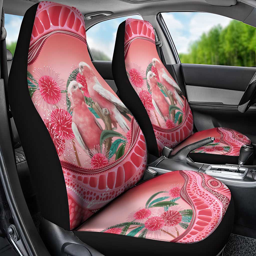 Indigenous Pink Galah Australia Car Seat Cover Australian Hakea Aboriginal Art Proud