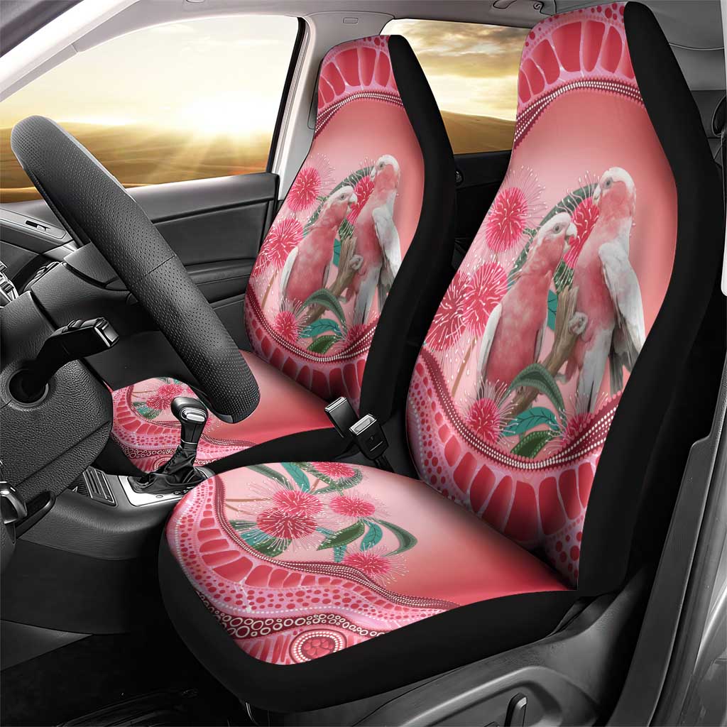 Indigenous Pink Galah Australia Car Seat Cover Australian Hakea Aboriginal Art Proud