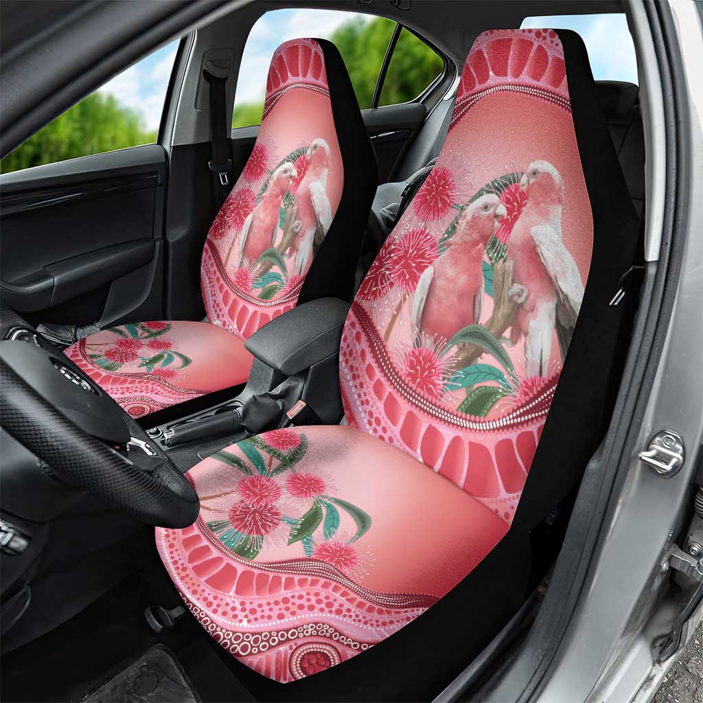 Indigenous Pink Galah Australia Car Seat Cover Australian Hakea Aboriginal Art Proud