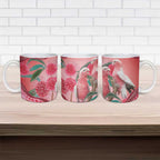 Indigenous Pink Galah Australia Ceramic Mug Australian Hakea Aboriginal Art Proud