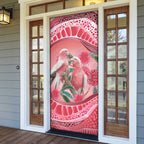 Indigenous Pink Galah Australia Door Cover Australian Hakea Aboriginal Art Proud